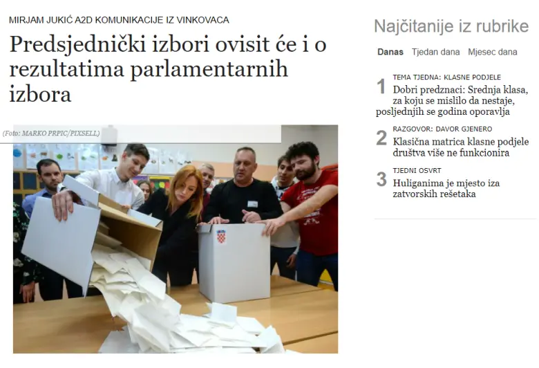 parlamentarni i predsjednički izbori